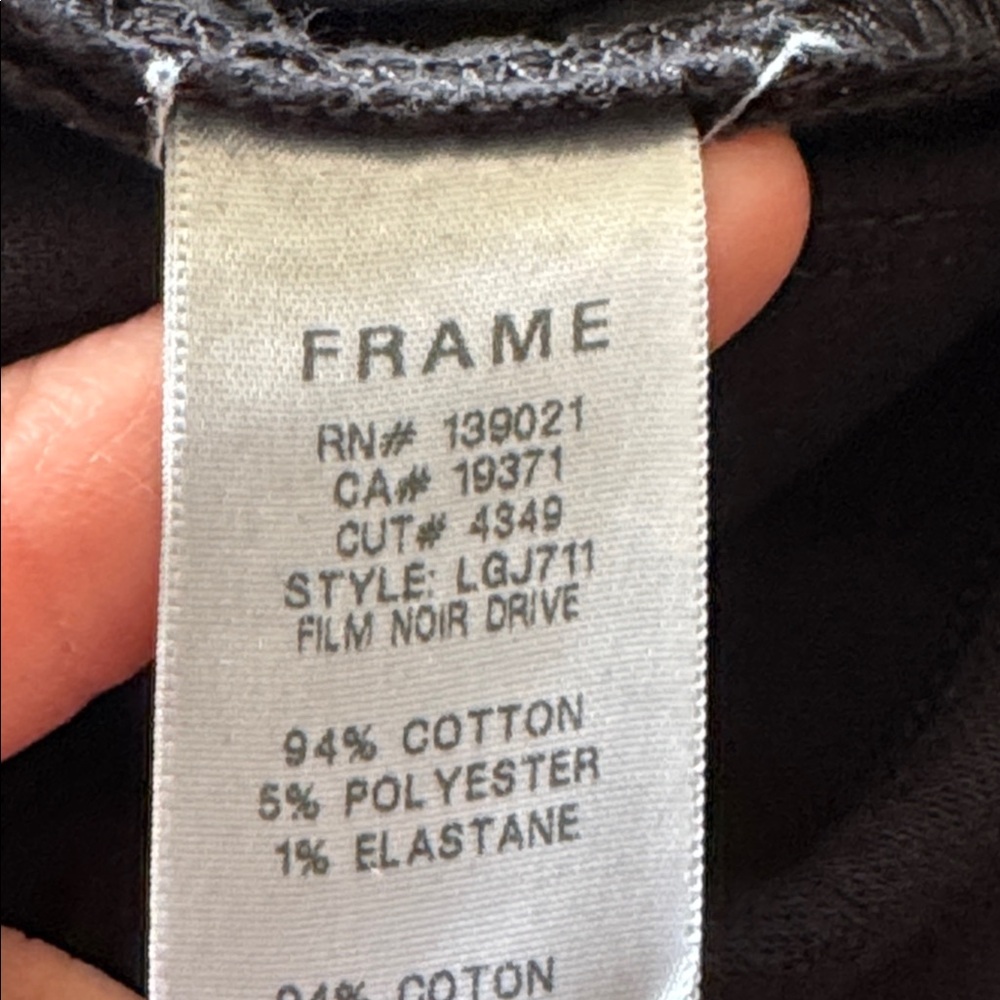 Frame Le Garcon Jeans in Film Noir Drive Size 29 - Picture 10 of 10